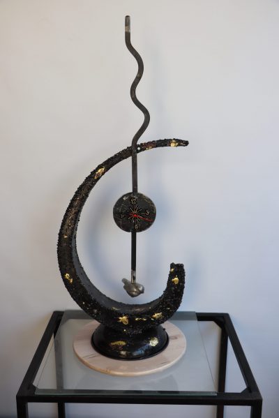 Iron  Clock    ,    H-80 cm   ,    21/32
